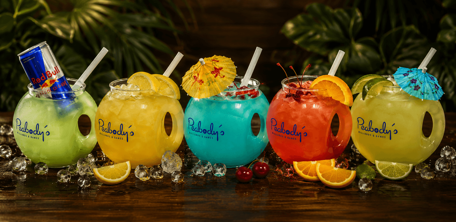 Fishbowl cocktails at Peabody's